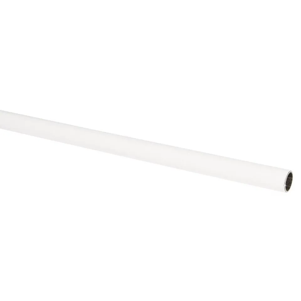 Kwantum Gordijnroede 100 Cm Wit Kunststof - Ø13mm