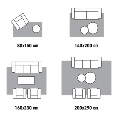 Kwantum Vloerkleed Shepherd Taupe